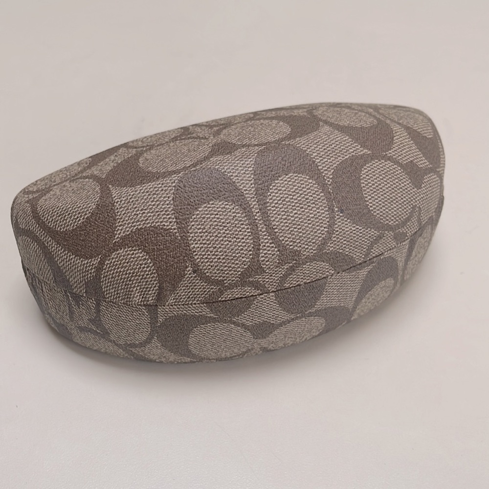 COACH Sunglasses Case + Cleaning Cloth in Signature C Print (no sunglasses) EUC - Picture 5 of 7